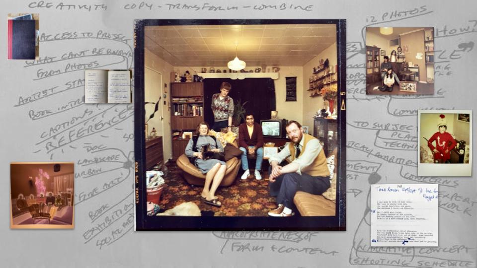 A picture with captions and text